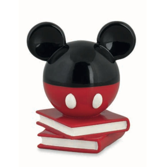 Bomboniera Disney in resina topolino rosso e nero con libri